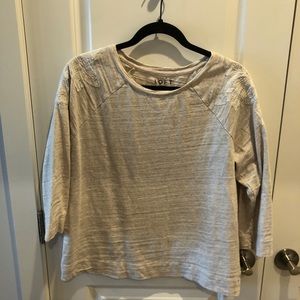 LOFT linen sweatshirt